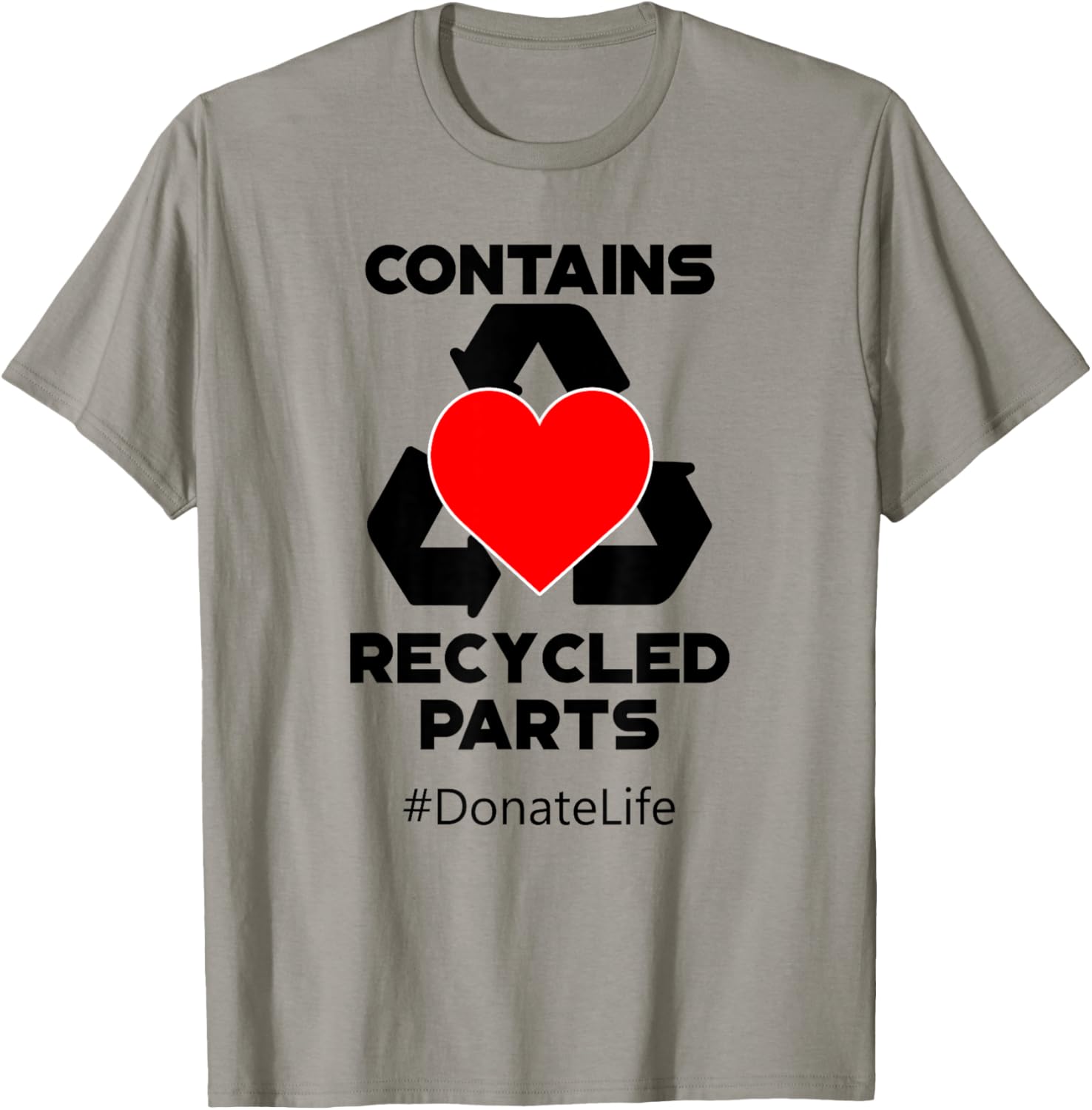 Contains Recycled Parts Heart Recycle Transplant